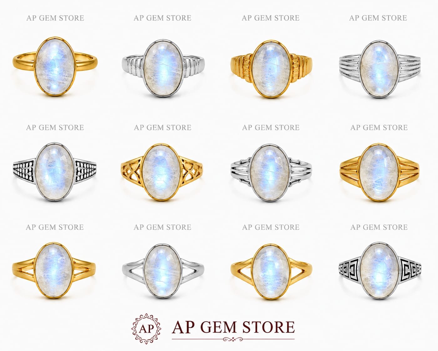 Moonstone Rings